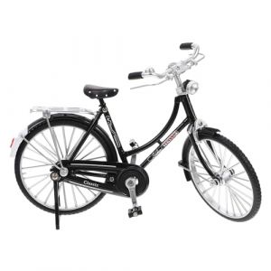 HOMSFOU Figurine de v&eacute;lo miniature - En m&eacute;tal - Mini doigts - Pour le salon - D&eacute;coration de table - Bureau - D&eacute;coration r&eacute;tro - Sculpture vintage - Micro paysage - Cadeau (HappiQee, neuf)