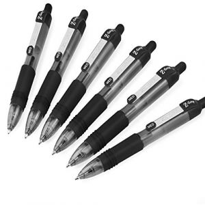 Zebra Z-Grip Lot de 6 mini stylos à bille rétractables lisses Noir 1 mm (OMGHC., neuf)