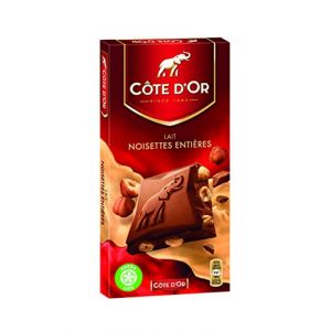 Côte d'Or Tablette de Chocolat au Lait Noisettes 200 g - Lot de 7 (Singulaer GmbH, neuf)