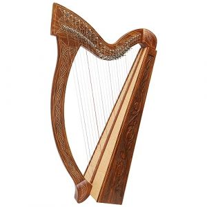 Harpe celtique à 27 cordes - Avec clés de demi-tons (Özel-Versand, neuf)