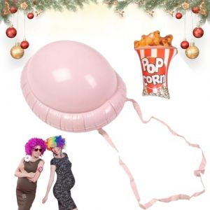 Ventre Gonflable de Femme Enceinte, Faux Ventre Pere Noel, Faux Ventre de Grossesse, Faux Ventre de Femme Enceinte pour D&eacute;guisements Cosplay de F&ecirc;te, Ventre Gonflable Accessoires de Costume (DNklo, neuf)