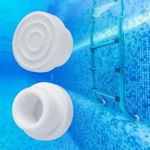 2 Pièces Pare-Chocs d'Échelle de Piscine, Tampon pour Échelle Piscine, Pare-Chocs en Caoutchouc pour Échelle de Piscine, Bouchon Échelle de Piscine, Blancs Pare Choc Échelle Piscine (2pcs) (HB ELECTRONICS LIMITED, neuf)