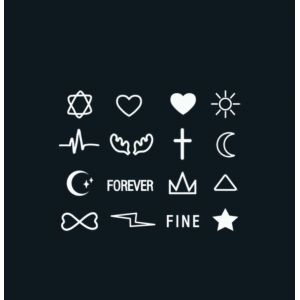 Tatouage Ephemere &Agrave; Base De Plantes, Imperm&eacute;ables, Pour Femme, Dur&eacute;e De Deux Semaines, Semi Permanents, Petits Motifs, Autocollants Pour Homme, Faux Tatouagetatouages Temporaires (ZhouKouShiXinRuiJianSheGongChengYouXianGongSi, neuf)