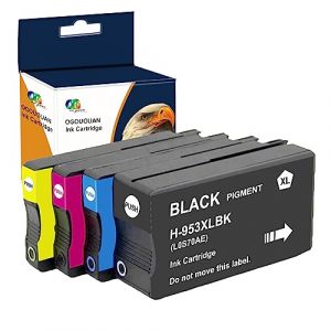 OGOUGUAN 953XL Remanufacturé Cartouche d'encre de Compatible pour HP 953 XL pour HP OfficeJet Pro 8720 7720 7740 8710 8725 8715 8728 7730 8718 8730 8218 8210 8740 (Noir Cyan Magenta Jaune, 4-Pack) (ZHU HAI LICAI Electronic Technology Co., Ltd, neuf)