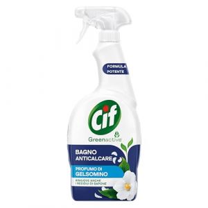 Cif Spray nettoyant pour salle de bain anti-calcaire 650 ml pour &eacute;liminer les r&eacute;sidus de savon et de calcaire, parfum jasmin et d&eacute;tergents d'origine naturelle, parfum 100 % biod&eacute;gradable (Spesa Moderna, neuf)