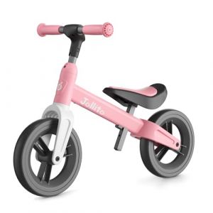 JOLLITO Draisienne pour Tout-Petits, Montez sur des Jouets Pendant 18 Mois, Cadeaux pour Filles et Garçons, Vélo d'entraînement Léger sans Pédale avec Roue De 9 Pouces (Pink) (Jollito Kids, neuf)
