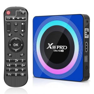 ADDCOLOR Android TV Box, Boitier TV Android 13 avec 2GB RAM 16GB ROM RK3528 Quad-Core 64bit Cortex-A53 Support 2.4/5.0GHz WiFi6 BT5.0 HD 8K 10/100M Ethernet HDMI 2.0 (SGH EU, neuf)