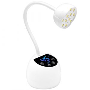 Lampe UV pour ongles avec capteurs automatiques, mini lumi&egrave;re UV pour vernis &agrave; ongles gel, s&eacute;choir &agrave; lumi&egrave;re LED pour salon de maison, vernis &agrave; ongles gel sans fil (Bogji, neuf)