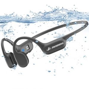 Casque Conduction Osseuse Bluetooth 5.4, &Eacute;couteur Natation sans Fil, m&eacute;moire 32 Go int&eacute;gr&eacute;e, Lecteur MP3 &Eacute;tanche IP68, Ecouteur Waterproof Natation, Ecouteur Piscine pour Cyclisme, Sport, Natation (yiyangshiheshanquchenyeshangmaodian, neuf)