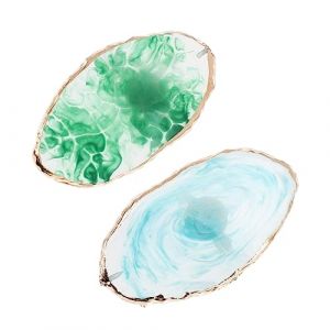 SKISUNO 2pièces Palette De Mélange Anneau Pour Doigts Lot De Palettes De Nail Art Porte-vernis à Ongles Usage Professionnel Et Personnel (Kostowmer, neuf)