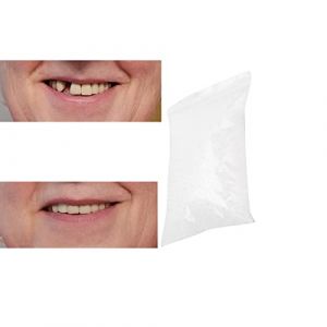 Clip dans les dents des placages, perles de r&eacute;paration de dents temporaires pour manquer les dents cass&eacute;es dentaire dentaire mat&eacute;riau de dent dentaire, ciment dentaire (10g) (Gegong-EU, neuf)