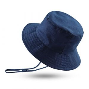 XIAOHAWANG Dinosaure Bébé Chapeau de Soleil pour Enfant Fille Garçons été Bonnet Anti-UV Bébé Chapeaux Bob (Marin, 50CM(1 à 2 an)) (Xiaohawang Market, neuf)