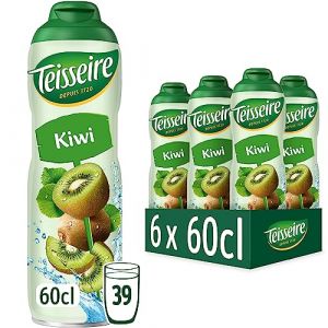 Teisseire Sirop de Kiwi pour Cocktail, Boisson rafraîchissante, Bidon Recyclable, 6x60cl (THE SIROP SHOP, neuf)