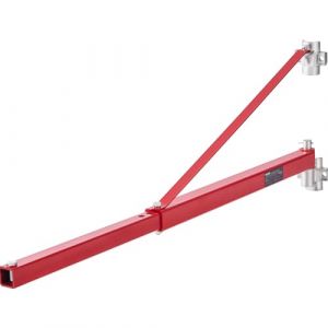 VEVOR Bras de Support de Palan Électrique, Capacité de Charge 600 kg, Bras Pivotant de Support Palan Électrique, Cadre de Palan Acier, Bras de Levage de Palan d'Échafaudage 180° pour Atelier, Garage (New Clear VEVOR, neuf)