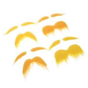 Healeved Lot De 4 Faux Sourcils Pour D&eacute;guisement Festif Faux Sourcils Moustache Artificielle D'Halloween Fausse Barbe R&eacute;aliste Fausse Barbe Et Moustache Et (Sonieg, neuf)