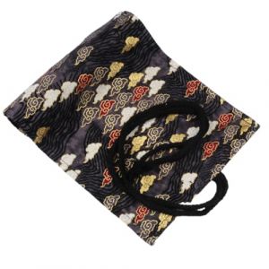 YISENJEE Trousses Crayons Rouleau Trousse &Agrave; Crayons Enroulable en Toile Et en Coton Motif Fleurs De Cerisier Jindouyun-Gray Somersault Cloud-36 Holes (YISENJEE, neuf)