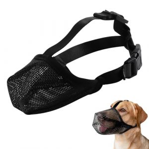 XS Taille Museli&egrave;re pour Chien, Museli&egrave;re en Maille Respirante, Museli&egrave;re en Nylon Souple, Museli&egrave;re R&eacute;glable pour Chiot avec Sac de Rangement, Noir Museli&egrave;re de Dressage pour Petits Chiens Moyens (Secret Dream, neuf)