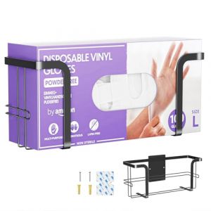XILIMEN Distributeur de Gants, Porte-gants noir pour boîte à gants jetables, porte gants jetables mural, organisateur de boîte à gants pour service alimentaire, laboratoire, médecine (SunyaTech, neuf)