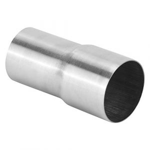 Qiilu tube d'échappement 57 63 Connecteur de Tuyau D'échappement, Pièce Modifiée Universelle de Réducteur D'adaptateur de Tube de Connecteur de Tuyau D'échappement D'acier Inoxydable (57-63MM) (Moonyeu, neuf)