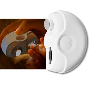 Coupe Ongle Electrique Adulte, Coupe Ongles Electrique pour Ongles Durs des Pieds pour Personnes &Acirc;g&eacute;es, 2 en 1 Coupe-ongles &Eacute;lectrique Automatique avec Polissage avec Lumi&egrave;re LED(blanc) (QiBinJiDianSheBei, neuf)