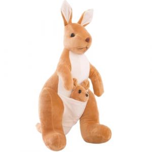 APPCRFM Peluche Kangourou, Jouet en Peluche Kangourou, Confortable Sweet Mère Et Bébé Kangourou Jouets, Cadeau De Noël Parfait pour Les Enfants Et Les Familles 32 Cm (yangchunxiangd, neuf)
