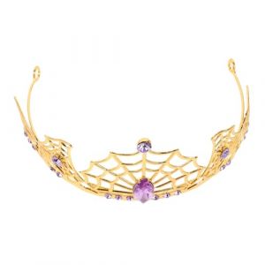 DECORNIJIA Couronne Halloween Alliage Araign&eacute;e avec Strass Serre-t&ecirc;te Gothique L&eacute;ger et &Eacute;l&eacute;gant pour Femmes Accessoire F&ecirc;te Costume Magicienne (ZhiLight, neuf)
