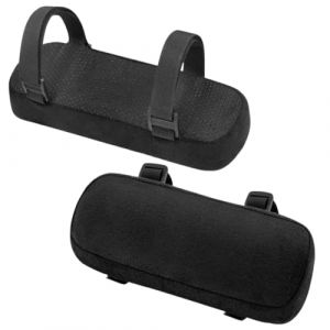 Unicavu 2 Coussin Accoudoir, Accoudoir Chaise Bureau Mousse &agrave; M&eacute;moire Coussinets Accoudoirs avec Sangles R&eacute;glables et Base Antid&eacute;rapante, Coudes et Avant-Bras Soulagement (NenJiangJie, neuf)