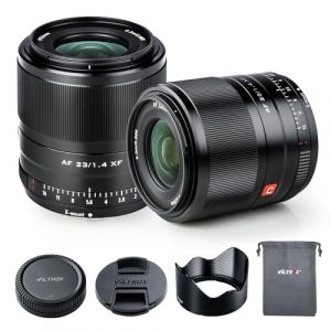 VILTROX 23mm f/1.4 AF Objectif pour Monture Fuji X, Objectif APS-C &agrave; Grande Ouverture F/1.4 avec Moteur STM et Mise au Point Interne pour Fuji X-A2, X-M1, X-A20, X-T3, X-T100, X-H1, X-Pro2, X-Pro3 (VILTROX EU Store, neuf)