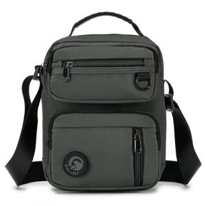 BAGZY Sacoche Homme Bandouliere Oxford Sacoche Homme Petit Sac a Main Sac Bandouli&egrave;re Sacoche Tablette Pochette Epaule Besace de Voyage &eacute;cole Travail Sac Port&eacute; &eacute;paule Sport Bourse Pochette Cartable (BAGZY, neuf)