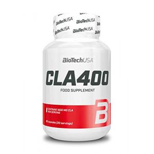 BioTechUSA CLA 400 | Soutien du poids corporel | 1.600 mg de CLA | Acide linoléique conjugué, 80 gélules (BioTechUSA Official FR, neuf)