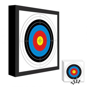 Fiita 1 Pack tir &agrave; l'arc Cible EVA Mousse cibles pour la Pratique de tir arri&egrave;re-Cour avec fl&egrave;che tirateur arri&egrave;re-Cour tir ciblage, 20 '' Durable Arc et fl&egrave;che Pratique Cible Bloc avec Papier Cible (Saiyu, neuf)