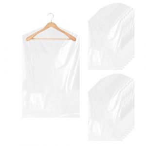 15 Pièces Housses de Protection en Plastique pour Vêtements,Housses de Vêtements Transparents,Vêtements suspendus Housses à vêtements anti-poussière,pour Blazers,Robes,Chemises,Manteaux(60 * 100cm) (aiaiaihkiuscc, neuf)