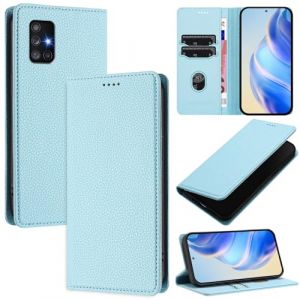 xinyunew Coque pour Samsung Galaxy A71 5G, RFID Blocage Portefeuille Etui &agrave; Rabat, Housse en Cuir PU pour Samsung Galaxy A71 5G, Bleu Clair (xinyunew, neuf)