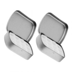 Healvian 2 Pi&egrave;ces Bo&icirc;te de rangement d'art d'ongle Bo&icirc;te de rangement pour vernis &agrave; ongles pour nail art mini &eacute;triers d&eacute;coration de pi&egrave;ce de monnaie palette aquarelle (Le Sengyu, neuf)