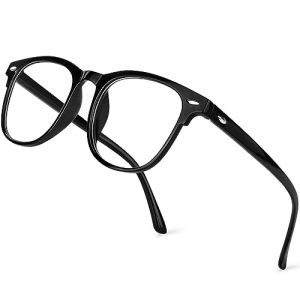 Aomig Lunettes Anti Lumi&egrave;re Bleue, Lunettes d'ordinateur Anti Fatigue, Lunette de Lecture, L&eacute;ger et Transparentes, pour PC, Lecture, Gaming, Tablette, Protection &Eacute;cran, Femme Homme (Yadark, neuf)
