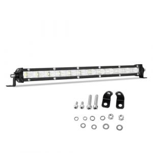 RIGIDON 33cm 60W Phare de Travail Led light Barre, Rang&eacute;e Unique 12V 24V inondation Projecteur LED Voiture Etanche pour 4x4 Voiture Camion Tracteur Bateau, 6000K Blanche feu antibrouillard (JIANDAO, neuf)