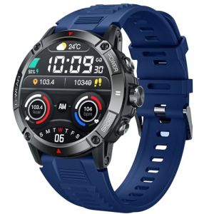 Montre ConnectéE Homme Sport Smartwatch: Appel Bluetooth Smart Watch avec IP68 Waterproof TensiomèTre Moniteur de Santé FréQuence Cardiaque SpO2 Sommeil PodomèTre Fitness Tracker pour Android et iOS (AMANDA KASS, neuf)