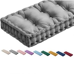 G&eacute;n&eacute;rique Coussin De Banc D'int&eacute;rieur Velours 120cm 150cm 80cm 100cm 90 X 30 Cm &eacute;paisseur 10cm Coussin De Si&egrave;ge Capitonn&eacute; pour Banquette De Piano,Chaises De Cuisine,Canap&eacute;,Bancs,Gris,110x40x10cm (zezhang-shpoe, neuf)