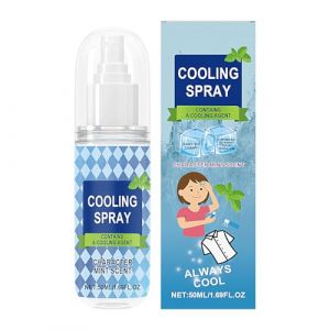 Spray Rafraîchissant, Spray de Rafraîchissement Sportif 50ml, Brume Glacée Hydratante Anti-UV pour Sports Randonnée Plage Voyage Quotidien par Temps Chaud (yimmeo, neuf)
