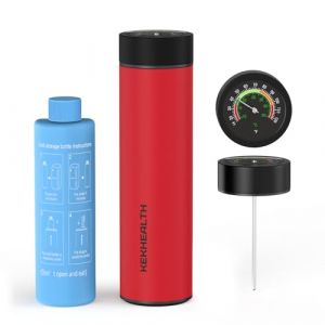 KEKHEALTH Pochette Isotherme pour Insuline TSA, Trousse M&eacute;dicaments Voyage 60H avec Thermom&egrave;tre Grand Cadran & Poches de Glace Biogel, Glaci&egrave;re Isotherme M&eacute;dicale pour Conserver des M&eacute;dicaments (KYK TAG, neuf)