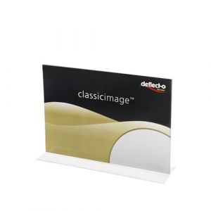 Deflecto Lot de 6 supports de panneau paysage A6 &ndash; Pr&eacute;sentoir &ndash; Pr&eacute;sentoir &ndash; Tableau d'affichage pour menu et brochure &ndash; Porte-documents (Deflecto Europe, neuf)