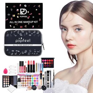 Kit de maquillage pour femme Kit complet,kit de maquillage pour femme,27 pièces/ensemble Palette de maquillage de voyage - Kit de maquillage professionnel, kits de maquillage portables, ensemble de co (Sunnyushine, neuf)