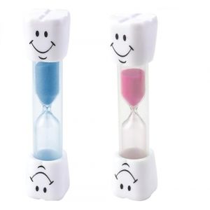 2 Pcs Sabliers Souriants pour Enfants,Minuteur De 3 Minutes, Minuterie Pratique pour Cuisine, Bureau et Jeu - Polyvalent et Amusant (XingShengLiLiang, neuf)