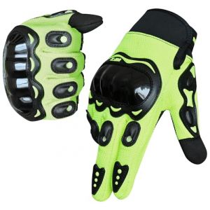 WESTWOOD FOX Gants de Moto pour Homme et Femme – Gants de Moto pour écran Tactile Complet – pour BMX, VTT, équitation, Chasse, Escalade et Sports de Plein air (Vert, XL) (SAWANS, neuf)
