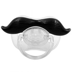 Barbe sucette drôle, Sucettes portables qualité alimentaire avec barbe amusante, Sucette Moustache, Dents Binky, Sucettes Cadeaux pour Garçons Filles Komsoup (Komsoup, neuf)