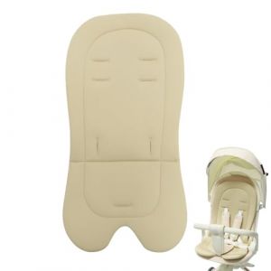 Liemuao Coussin B&eacute;b&eacute; Poussette, Coussin R&eacute;ducteur Chaise Haute, Housse de Poussette en Eponge de Coton Doux et Respirante, Matelas Universel pour Poussette, Assise pour Poussette (Khaki) (Liemuao, neuf)