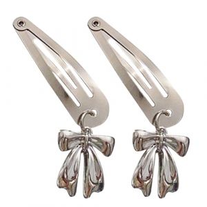 Papillon Nœud Papillon Pendentif Pince à Cheveux Pour Femmes Années 2000 Épingle à Cheveux Coiffure Épingle à Cheveux Pour Cheveux Mince Élégant Coréen Côté Clip (XINKEJIA, neuf)