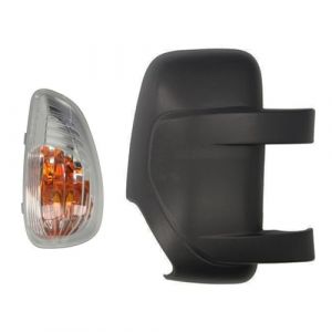 Coque de r&eacute;troviseur + clignotant droit compatible avec Renault Master III, Opel Movano B, Nissan NV400, Vauxhall Movano Mk2 2010 + capuchon de r&eacute;troviseur ext&eacute;rieur + clignotant c&ocirc;t&eacute; passager 1887728 (MGF-LTD, neuf)