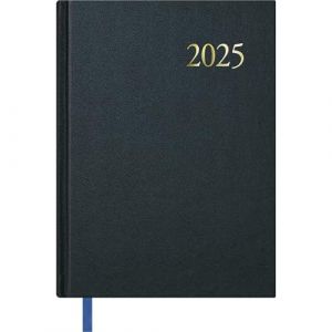 Dohe - Agenda 2025 - Un jour par page, A5 (14x20 cm), 12 mois de janvier &agrave; d&eacute;cembre, Couverture rigide, Planificateur en espagnol, Mat&eacute;riel de bureau - SEGOVIA Noir (Imosver, neuf)