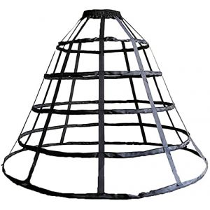 SSDH &Eacute;vider en Cage 5 cerceaux Agitation Victorienne Jupon Jupe Mariage Robe de mari&eacute;e Cosplay Sacoche Crinoline Jupon Slip (Noir) (Sanduohua, neuf)